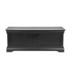 Toulouse Black Painted Large Assembled Blanket Box Storage Ottoman - SUMMER SALE - 4