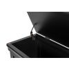 Toulouse Black Painted Large Assembled Blanket Box Storage Ottoman - SUMMER SALE - 6