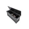 Toulouse Black Painted Large Assembled Blanket Box Storage Ottoman - SUMMER SALE - 8