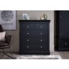 Toulouse Black Painted 2 Over 3 Chest of Bedroom Drawers - SUMMER SALE - 14