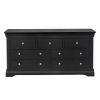 Toulouse Black Painted Large 3 Over 4 Fully Assembled Chest of Bedroom Drawers - £220 OFF SUMMER SALE - 9