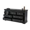Toulouse Black Painted Large 3 Over 4 Fully Assembled Chest of Bedroom Drawers - £220 OFF SUMMER SALE - 10
