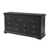 Toulouse Black Painted Large 3 Over 4 Fully Assembled Chest of Bedroom Drawers - £220 OFF SUMMER SALE - 8