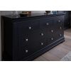 Toulouse Black Painted Large 3 Over 4 Fully Assembled Chest of Bedroom Drawers - £220 OFF SUMMER SALE - 5