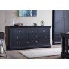 Toulouse Black Painted Large 3 Over 4 Fully Assembled Chest of Bedroom Drawers - £220 OFF SUMMER SALE - 2