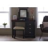 Toulouse Black Painted Single Pedestal Dressing Table - £50 OFF FLASH SALE - 13