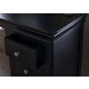 Toulouse Black Painted Single Pedestal Dressing Table - £50 OFF FLASH SALE - 5