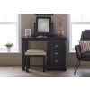 Toulouse Black Painted Single Pedestal Dressing Table - £50 OFF FLASH SALE - 4