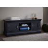 Toulouse Black Painted Large TV Unit 2 Doors and Shelf - SUMMER SALE - 2