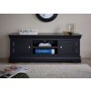 Toulouse Black Painted Large TV Unit 2 Doors and Shelf - SUMMER SALE - 3