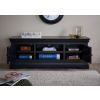 Toulouse Black Painted Large TV Unit 2 Doors and Shelf - SUMMER SALE - 4