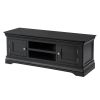 Toulouse Black Painted Large TV Unit 2 Doors and Shelf - SUMMER SALE - 5