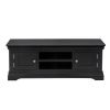 Toulouse Black Painted Large TV Unit 2 Doors and Shelf - SUMMER SALE - 6