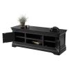 Toulouse Black Painted Large TV Unit 2 Doors and Shelf - SUMMER SALE - 7