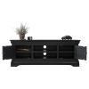 Toulouse Black Painted Large TV Unit 2 Doors and Shelf - SUMMER SALE - 9