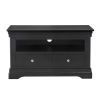 Toulouse Black Painted Fully Assembled TV Unit 2 Drawers - £60 OFF FLASH SALE - 6 Toulouse Black Painted Fully Assembled TV Unit 2 Drawers - £60 OFF FLASH SALE - 6