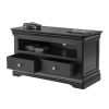 Toulouse Black Painted Fully Assembled TV Unit 2 Drawers - £60 OFF FLASH SALE - 7 Toulouse Black Painted Fully Assembled TV Unit 2 Drawers - £60 OFF FLASH SALE - 7