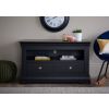Toulouse Black Painted Fully Assembled TV Unit 2 Drawers - £60 OFF FLASH SALE - 3 Toulouse Black Painted Fully Assembled TV Unit 2 Drawers - £60 OFF FLASH SALE - 3