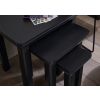 Toulouse Black Painted Fully Assembled Nest Of 3 Tables - SUMMER SALE - 4
