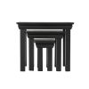 Toulouse Black Painted Fully Assembled Nest Of 3 Tables - SUMMER SALE - 6