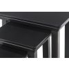 Toulouse Black Painted Fully Assembled Nest Of 3 Tables - SUMMER SALE - 9