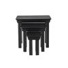 Toulouse Black Painted Fully Assembled Nest Of 3 Tables - SUMMER SALE - 10
