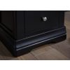 Toulouse Black Painted 2 Drawer Assembled Bedside Table - £30 OFF SUMMER SALE - 4