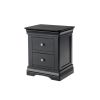 Toulouse Black Painted 2 Drawer Assembled Bedside Table - £30 OFF SUMMER SALE - 6