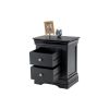 Toulouse Black Painted 2 Drawer Assembled Bedside Table - £30 OFF SUMMER SALE - 8