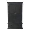 Toulouse Black Painted Double Wardrobe with Drawer - £50 OFF SUMMER SALE - 7
