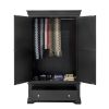 Toulouse Black Painted Double Wardrobe with Drawer - £50 OFF SUMMER SALE - 9