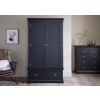 Toulouse Black Painted Double Wardrobe with Drawer - £50 OFF SUMMER SALE - 4