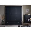 Toulouse Black Painted Large Triple Wardrobe with Drawer - £200 OFF SUMMER SALE - 15