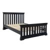 Toulouse Black Painted 4 foot 6 inches Slatted Double Bed - SUMMER SALE - 8