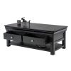Toulouse Black Painted Large Coffee Table 4 Drawers with Shelf - £50 OFF FLASH SALE EXTENDED - 7