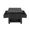 Toulouse Black Painted Large Coffee Table 4 Drawers with Shelf - £50 OFF FLASH SALE EXTENDED - 8