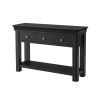Toulouse Black Painted 3 Drawer Large Assembled Console Table - £40 OFF SUMMER SALE - 6