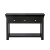 Toulouse Black Painted 3 Drawer Large Assembled Console Table - £40 OFF SUMMER SALE - 7