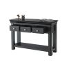 Toulouse Black Painted 3 Drawer Large Assembled Console Table - £40 OFF SUMMER SALE - 8