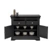 Toulouse 100cm Black Painted Assembled Sideboard with Drawers - £50 OFF SUMMER SALE - 7