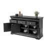 Toulouse 140cm Black Painted Large Assembled Sideboard - £80 OFF SUMMER SALE - 8