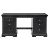 Toulouse Black Painted Double Pedestal Large Dressing Table - £70 OFF SUMMER SALE - 7