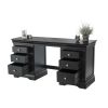 Toulouse Black Painted Double Pedestal Large Dressing Table - £70 OFF SUMMER SALE - 8