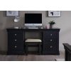 Toulouse Black Painted Double Pedestal Large Dressing Table - £70 OFF SUMMER SALE - 13