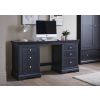 Toulouse Black Painted Double Pedestal Large Dressing Table - £70 OFF SUMMER SALE - 2