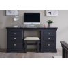 Toulouse Black Painted Double Pedestal Large Dressing Table - £70 OFF SUMMER SALE - 4