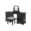 Toulouse Black Painted Dressing Table Mirror - SUMMER MEGA DEAL - 9