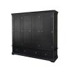 Toulouse Black Painted 4 Door Quad Extra Large Wardrobe - £300 OFF SUMMER SALE - 2