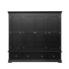 Toulouse Black Painted 4 Door Quad Extra Large Wardrobe - £300 OFF SUMMER SALE - 3