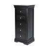 Toulouse Black Painted 5 Drawer Tallboy Chest of Drawers - £40 OFF SUMMER SALE - 2